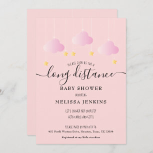 Invitation Douche Longue Distance / Sprinkings By Mail