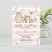 Invitation Douche lunatique d'invitation de baby shower de (Debout devant)