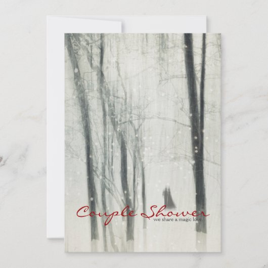 Invitation Douche magique de couples d'amour (Devant)