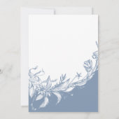 Invitation Douche mariage bleu et blanc Dusty (Dos)
