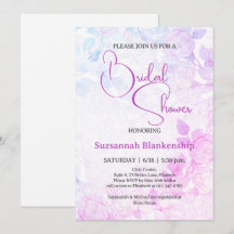 Douche Mariage Fleurie Pastel Subtile 