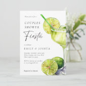 Invitation Douche mexicaine Fiesta Couples (Debout devant)