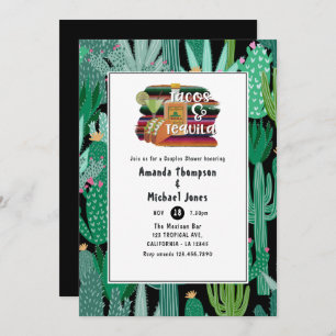 Invitation Douche mexicaine Fiesta Tacos et Tequila Couples