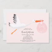 Invitation Douche mignonne de bébé d'illustration de sac de (Devant)