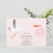 Invitation Douche mignonne de bébé d'illustration de sac de (Debout devant)