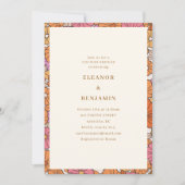 Invitation Douche Mixte Retro Terracotta Jaune Automne Couple (Devant)