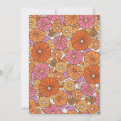 Invitation Douche Mixte Retro Terracotta Jaune Automne Couple (Dos)