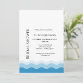 Invitation Douche nautique (Debout devant)