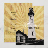 Invitation Douche nautique côtière du phare nautique (Devant / Derrière)