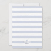 Invitation Douche nautique de la mariée Infinity noeud bleu (Dos)