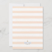 Invitation Douche nautique la mariée Infinity Knot Soft Peach (Dos)