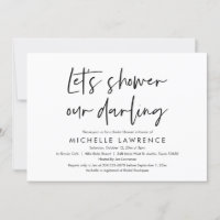 Douche notre chéri, Fête des mariées Décontractée