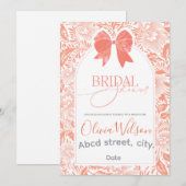 Invitation Douche nuptiale (Devant / Derrière)