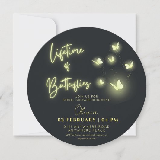 Invitation Douche nuptiale (Devant)