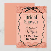 Invitation Douche nuptiale (Devant / Derrière)
