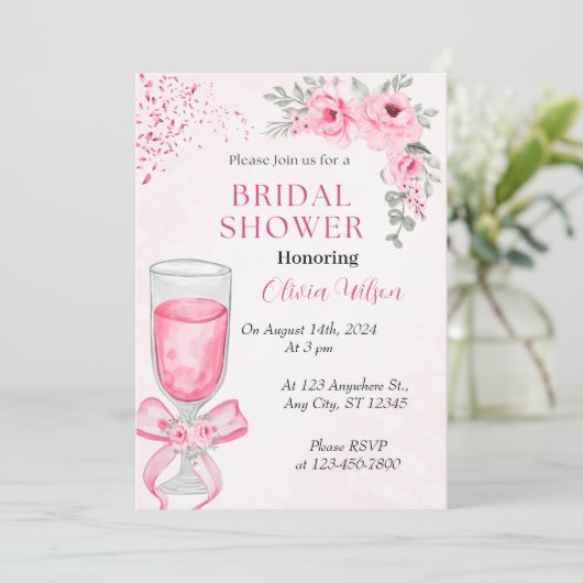 Invitation Douche nuptiale (Debout devant)