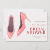 Invitation Douche nuptiale à main rose (Devant)