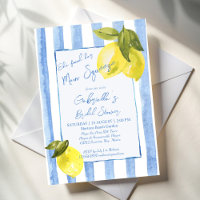 Douche nuptiale à rayures bleues
