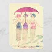 Invitation Douche nuptiale amusante (Devant / Derrière)