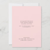 Invitation Douche nuptiale aquarelle en bois (Dos)