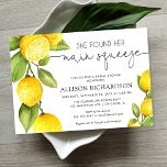 Invitation Douche nuptiale au citron Elle a trouvé son presso<br><div class="desc">Pour une personnalisation plus avancée de ce design,  il suffit de cliquer sur le bouton "Customiser" ci-dessus !</div>