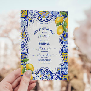 Invitation Douche nuptiale au citron Elle a trouvé son presso