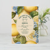 Invitation Douche nuptiale au citron Elle a trouvé son presso (Debout devant)