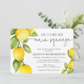 Invitation Douche nuptiale au citron Elle a trouvé son presso (Debout devant)