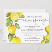 Invitation Douche nuptiale au citron Elle a trouvé son presso (Devant)