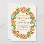 Invitation Douche nuptiale aux agrumes d'orange (Devant)