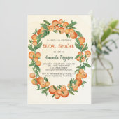 Invitation Douche nuptiale aux agrumes d'orange (Debout devant)
