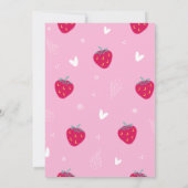 Invitation Douche nuptiale aux baies roses (Dos)