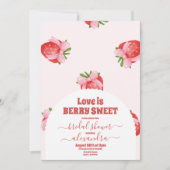 Invitation Douche nuptiale aux baies sucrées (Devant)