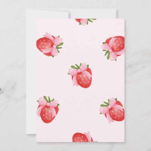 Invitation Douche nuptiale aux baies sucrées (Dos)