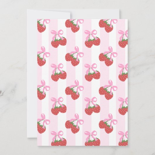 Invitation Douche nuptiale aux baies sucrées (Dos)