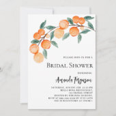 Invitation Douche nuptiale aux oranges (Devant)