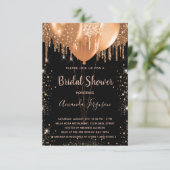 Invitation Douche nuptiale ballons de parties scintillant en  (Debout devant)