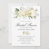 Invitation douche nuptiale blanche (Devant)