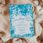 Invitation Douche nuptiale bleu floral