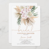 Invitation Douche nuptiale Boho chic Couples (Devant / Derrière)