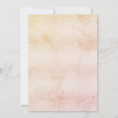 Invitation Douche nuptiale boho pampas herbe or rose luxe (Dos)