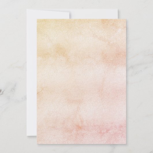 Invitation Douche nuptiale boho pampas herbe or rose luxe (Dos)