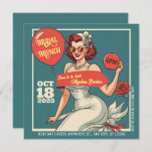 Invitation Douche nuptiale Brunch (Devant / Derrière)