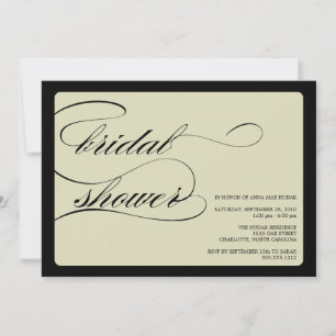 Invitation Douche nuptiale {calligraphie}
