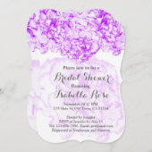 Invitation Douche nuptiale carnation violette FMW14 (Devant / Derrière)