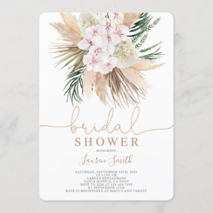 Invitation Douche nuptiale chic Boho