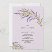Invitation Douche nuptiale chic lavande d'automne (Devant)