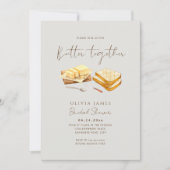 Invitation Douche nuptiale Chic Pain et Beurre (Devant)