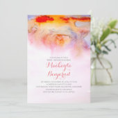 Invitation Douche nuptiale Coucher de soleil (Debout devant)