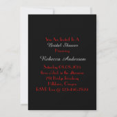 Invitation douche nuptiale de lingerie de partie de corset (Dos)